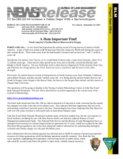 Beaver Discovery Press Release
