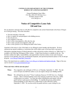 Competitive Oil and Gas Lease Sale Notice - 07/25/08