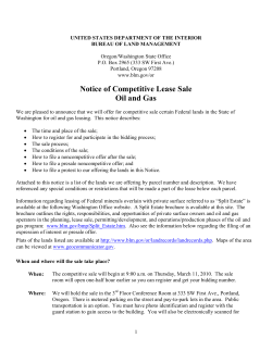 Competitive Oil and Gas Lease Sale Notice - 03/11/10