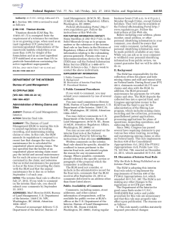Subpart D BLM Service Charge and Fee Requirements