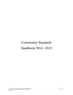 Community Standards Handbook