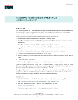 Guidelines for Enterprise IP Multicast Address Allocation