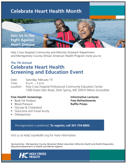 The 7th Annual Celebrate Heart Health: Screening and Education Event