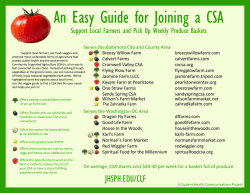 An Easy Guide for Joining a CSA: