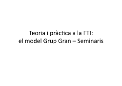 Taules comparatives sobre l'organitzaci&oacute; de la doc&egrave;ncia en grups grans i seminaris a la UPF