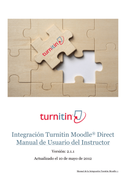 Manual del usuario de Turnitin