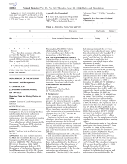 Placer Claim Maintenance Fee Regulations