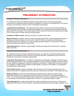 Preliminary Alternatives Fact Sheet