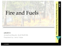Fire and Fuels Presentation