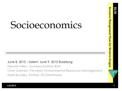 Socio-economic Workshop Presentation