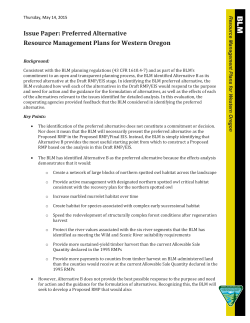 Preferred Alternative