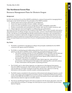 Northwest Forest Plan and RMPs