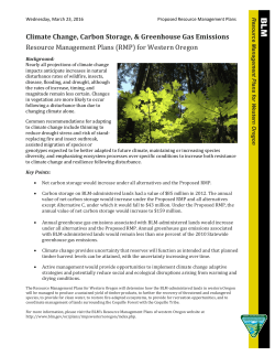 Climate Change and Carbon