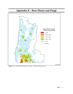 Appendix N - Rare Plants and Fungi
