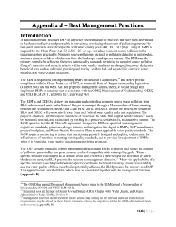 Appendix J - Best Management Practices