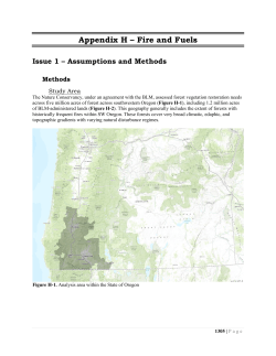Appendix H - Fire and Fuels