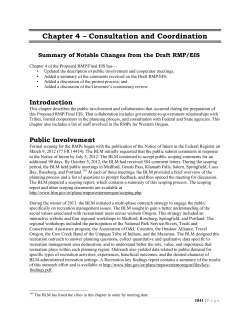 Chapter 4 - Consultation and Coordination