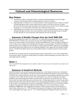 Chapter 3 - AE&EC - Climate Change, Cultural and Paleontological Resources
