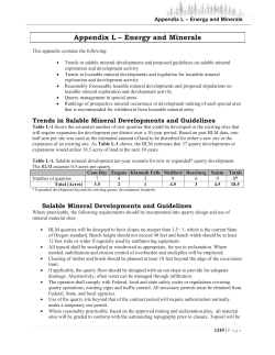 Appendix L - Energy and Minerals