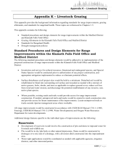 Appendix K - Livestock Grazing