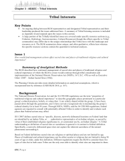 Chapter 3 - AE EC - Tribal Interests, Visual Resource Management