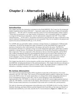 Chapter 2 - Alternatives