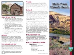 Birch Creek Historic Ranch