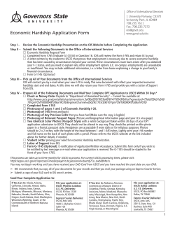 Economic Hardship Application&nbsp;