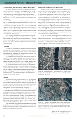 Longitudinal patterns - human