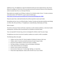 Lighthouse Tour Information