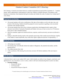 CSSA - SCC Hearing Outline 15-16 7-23-15