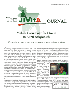 Mobile Technology for Health in Rural Bangladesh