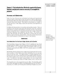 Chapter 5: The institution has effectively organized the human, financial, and physical resources necessary to accomplish its purposes (Criterion 2)