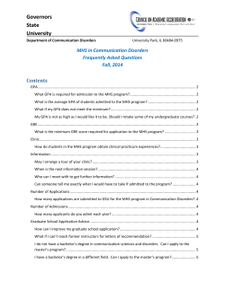 Frequently-Asked Questions for Prospective Graduate Students
