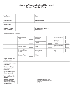Trail Scouting form