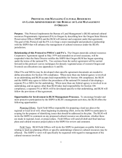 Cultural Resources Protocol