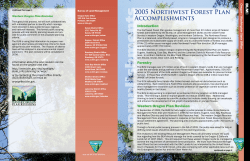 2005 Northwest Forest Plan Accomplishment Report