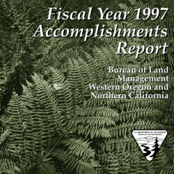 1997 Northwest Forest Plan Accomplishment Report