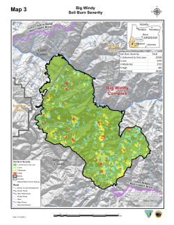 Big Windy Burn Severity Map