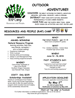 RAP Student Application Form
