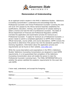 Memorandum of Understanding