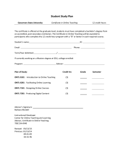 Student Study Plan 1