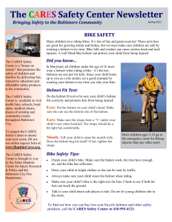 Current Issue of the CARES Safety Center Newsletter