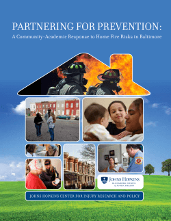 Partnering for Prevention: A Community-Academic Response to Home Fire Risks in Baltimore