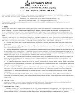 academic year contract