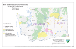 Non-Renewable Energy Project Map in Washington