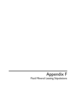F Fluid Mineral Leasing Stipulations 1 KB