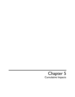 Chapter 5 - Cumulative Impacts 1.4 MB