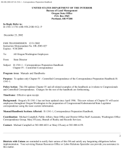 H-1541-1 Correspondence Preparation Handbook Chapter IV - Controlled Correspondence