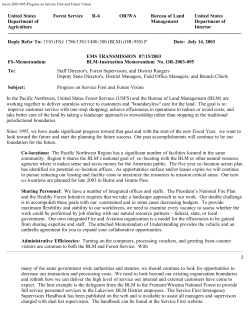 Progress on Service First and Future Vision